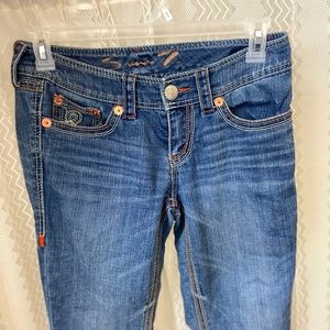 Seven7 Skinny Jeans distressed mediums wash 8